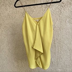 Rachel Roy Yellow Chiffon Spring Top